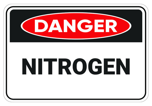 Danger nitrogen.
beware of the dangers of nitrogen. Safety sign Vector Illustration. OSHA and ANSI standard sign. eps10