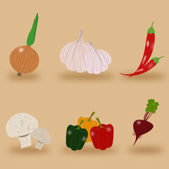 vegetables set