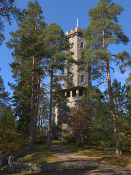 Aulanko lookout tower in Aulanko nature reserve near the Finnish town Hamenlinna.