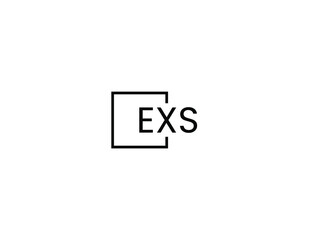 Fototapeta premium EXS Letter Initial Logo Design Vector Illustration