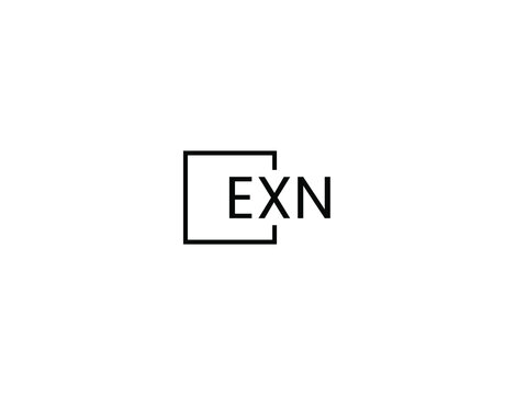 EXN Letter Initial Logo Design Vector Illustration