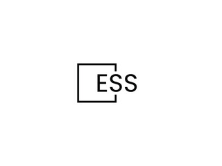 ESS Letter Initial Logo Design Vector Illustration