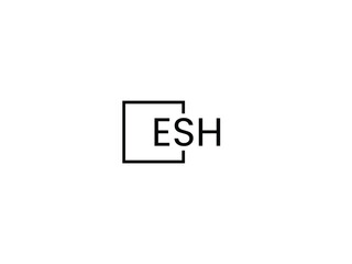ESH Letter Initial Logo Design Vector Illustration