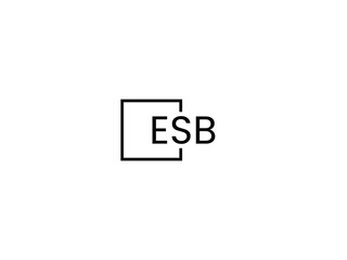 Obraz premium ESB Letter Initial Logo Design Vector Illustration