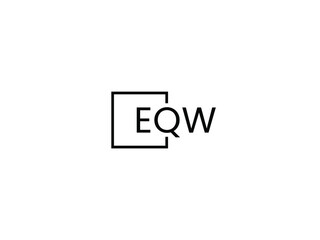 EQW Letter Initial Logo Design Vector Illustration
