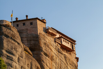 Close up of Monastery Of Meteora Kalambaka Greece