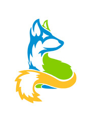 Bunter Fuchs Illustration 