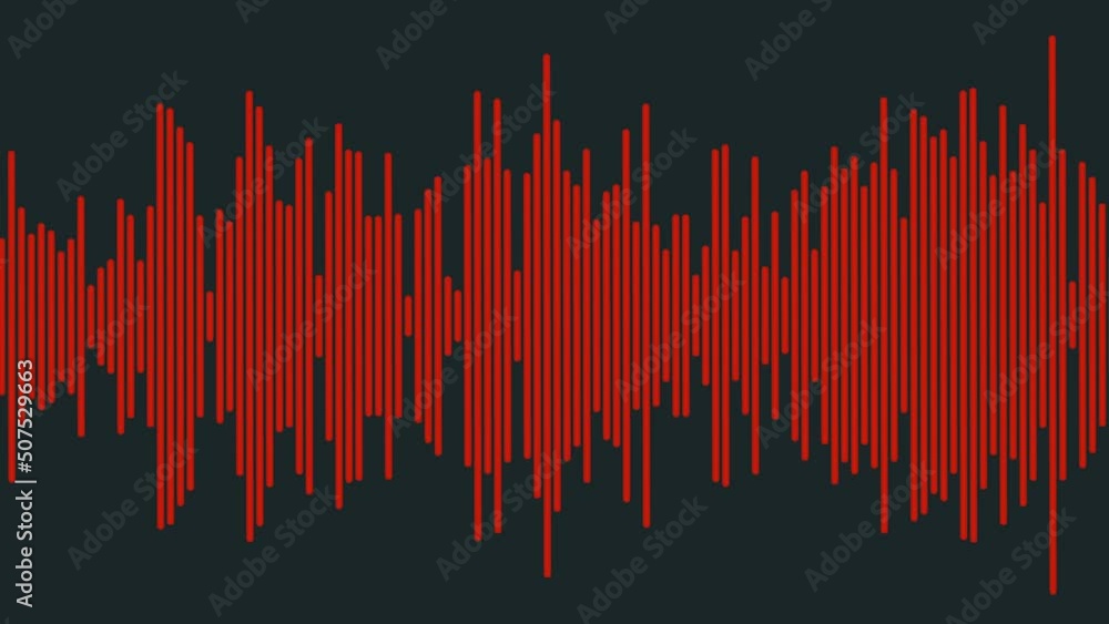 Aufkleber equalizer audio waveform spectrum colored level dynamic waves background