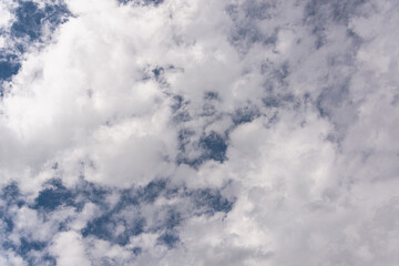 Air clouds and blue sky (copy space).