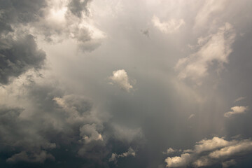 Fototapeta na wymiar Dark clouds before storm and rain.