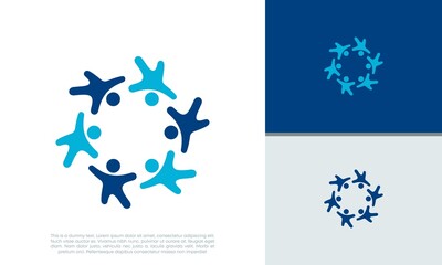 Human Resources Consulting Company, Global Community Logo. Social Networking logo designs.	