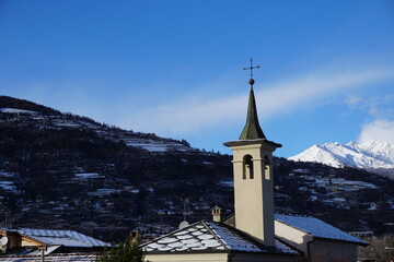 A church in the mountains