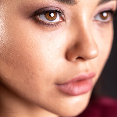 close up portrait of a woman
