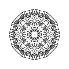 Elegant Black mandala decoration design