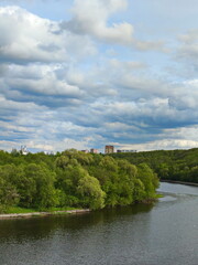Fototapeta na wymiar Moscow River in Terekhovo