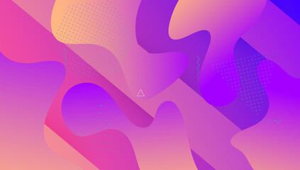 Gradient Banner. Hipster Frame. Blue Mobile Shape. Cool Abstract Layout. Dynamic Element. Color Landing Page. Horizontal Geometry. Neon Flyer. Magenta Gradient Banner