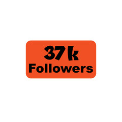37k followers Orange vector, icon, stamp, logo illustration