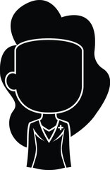 Black and White Illustration Female Woman Girl Medical Practice Medic Medicine Hospital Doctor Dr Nurse Paramedic Emergency Services