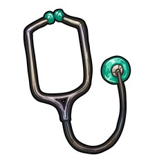 stethoscope vector illustration isolated on white background