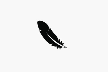 silhouette of a feather