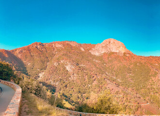 Front view of the Mora Rock, Sequoia National Park California USA