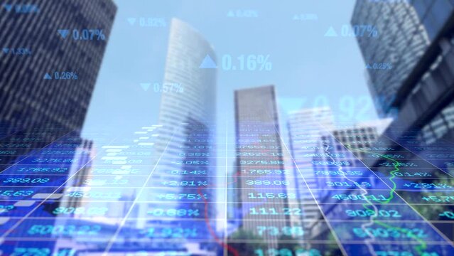 Corporate Business Finance Economy Market Statistics Infographic Background