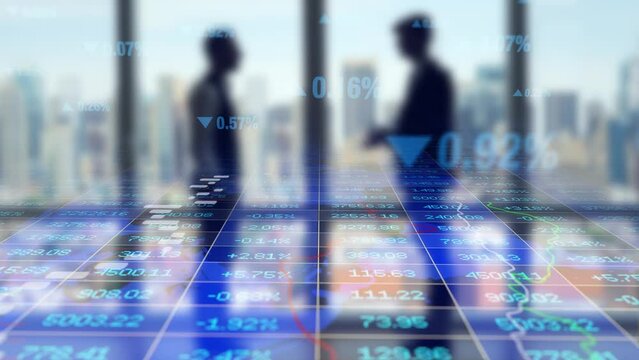 Corporate Business Finance Economy Market Statistics Infographic Background