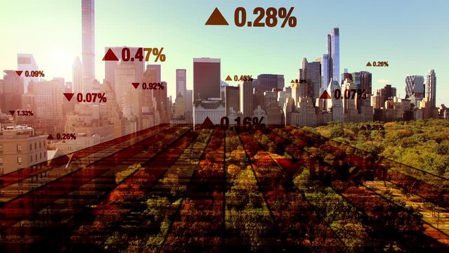 Corporate Business Finance Economy Market Statistics Infographic Background