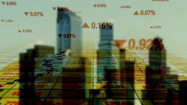 Corporate Business Finance Economy Market Statistics Infographic Background