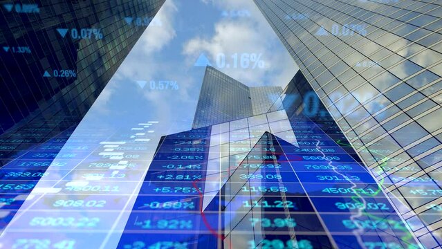 Corporate Business Finance Economy Market Statistics Infographic Background