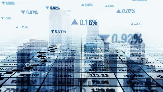 Corporate Business Finance Economy Market Statistics Infographic Background