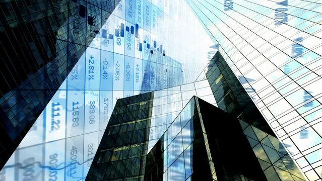 Corporate Business Finance Economy Market Statistics Infographic Background