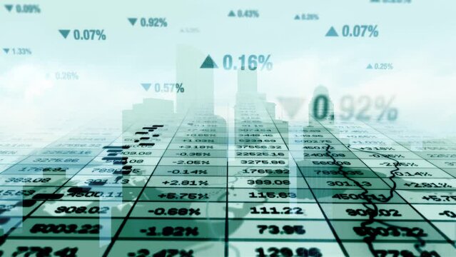Corporate Business Finance Economy Market Statistics Infographic Background