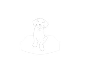 Cute puppy illustration