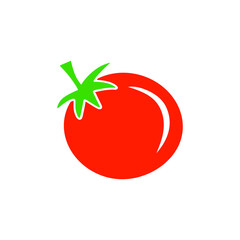 Tomato fruit icon flat vector illustration