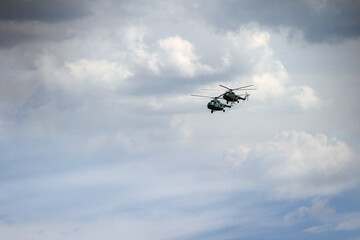 Russian military helicopter