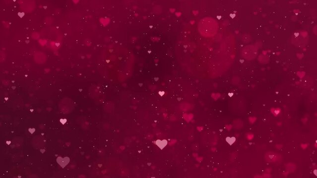 romantic Valentines heart love bokeh abstract background