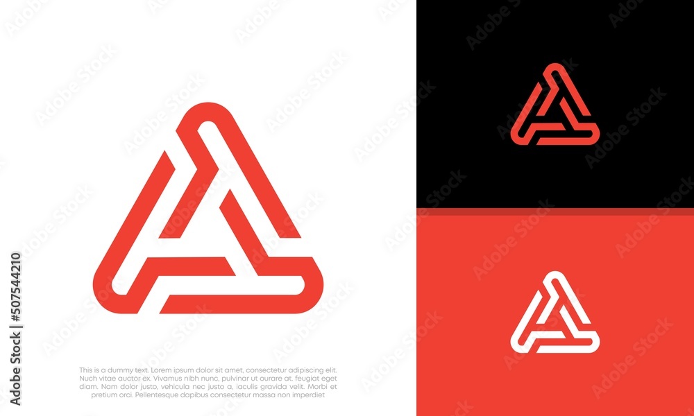 Wall mural innovative high tech logo template. template label for blockchain technology. technology logo.