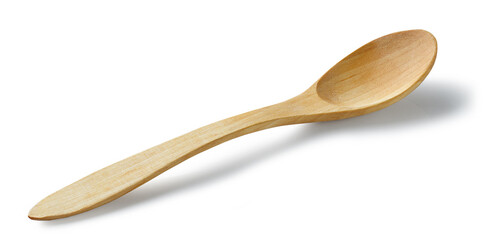 new empty wooden spoon