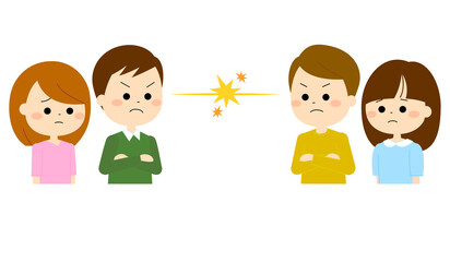 対立する兄弟家族