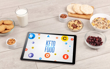 Healthy Tablet Pc compostion concept