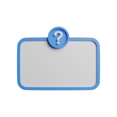 3D Rendering Illustration Question Bar Sign Photo HD