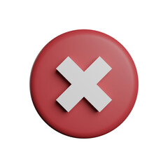 3D Rendering Illustration Remove Or Wrong Sign Photo HD