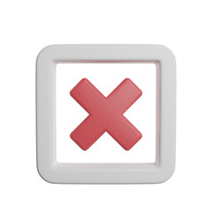 3D Rendering Illustration Remove Or Wrong Sign Photo HD