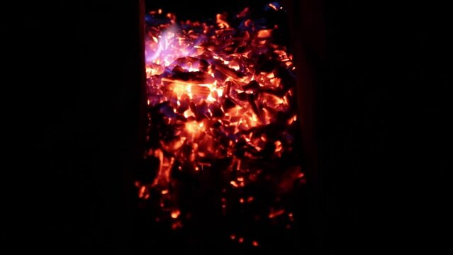 Fire and steel forging Japanese samurai katana sword