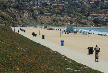 Beautiful Torrance Beach on a Sunny Afternoon, located in the South Bay of Los Angeles County, California
