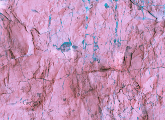 Pink stone texture for designers. Wall abstraction. Structure material. Multicolored Painted Wall. Rock surface cracks. Abstract texture. Rock texture. Stone background. Rock pile. Stone mineral