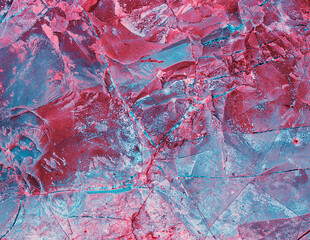 Abstract purple background. Holographic neon colors. Rock texture. Stone background. Rock...