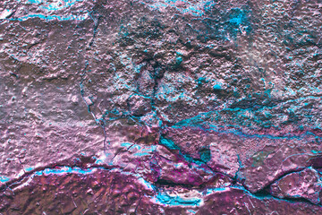 Pink stone texture for designers. Wall abstraction. Structure material. Multicolored Painted Wall. Rock surface cracks. Abstract texture. Rock texture. Stone background. Rock pile. Stone mineral