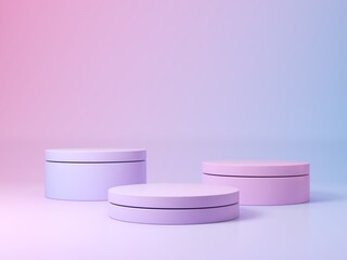 Background 3d render scene with podium, minimal product display mock up scene and geometric shape object. 3d render